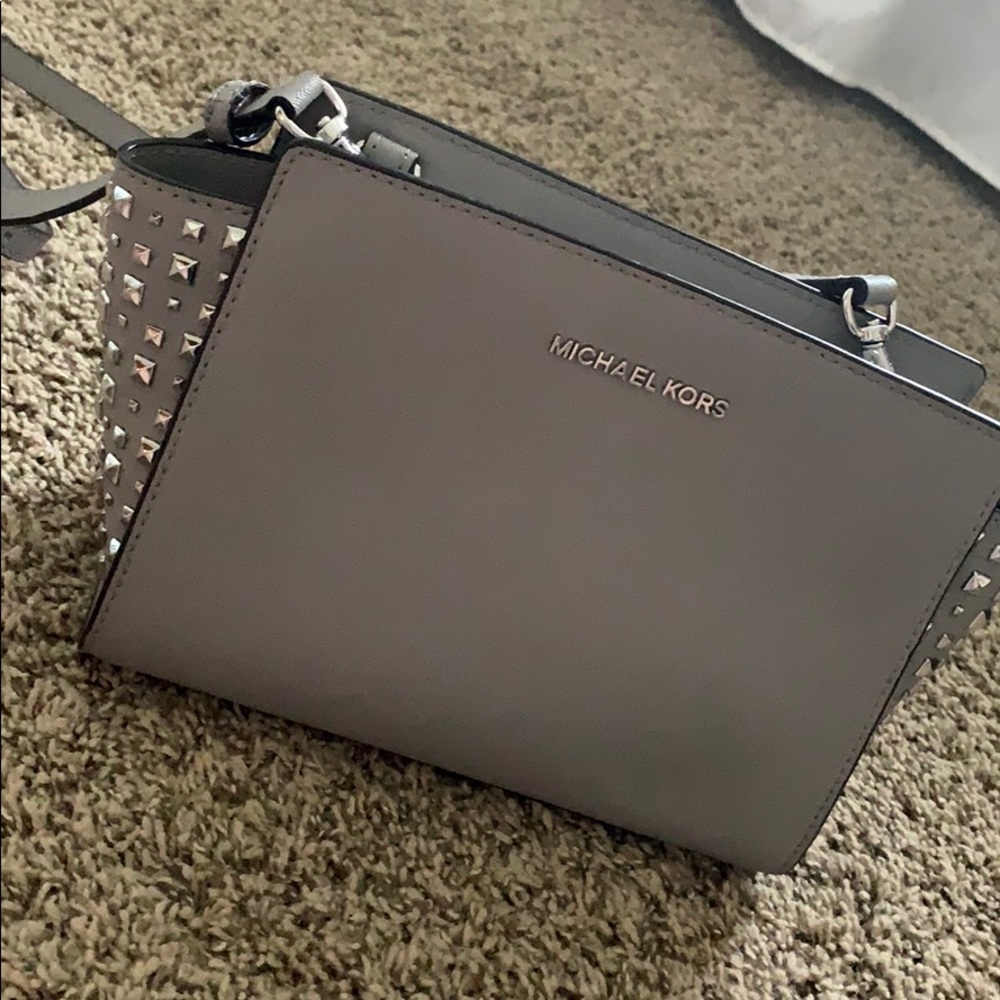 Michael kors purse, stud detailing on the side